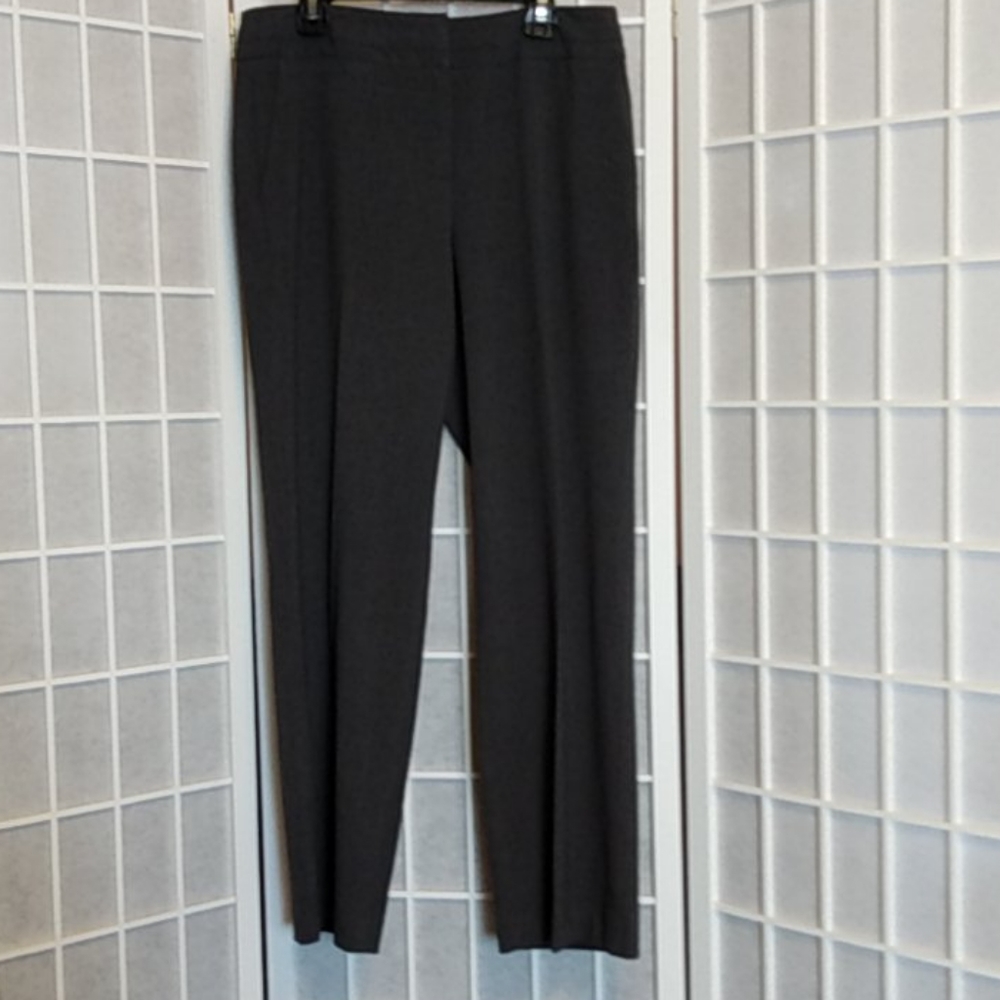 *Sharagano Women's Charcoal Gray Straight Leg‎ Dress Pants Size 6P - Picture 2 of 14